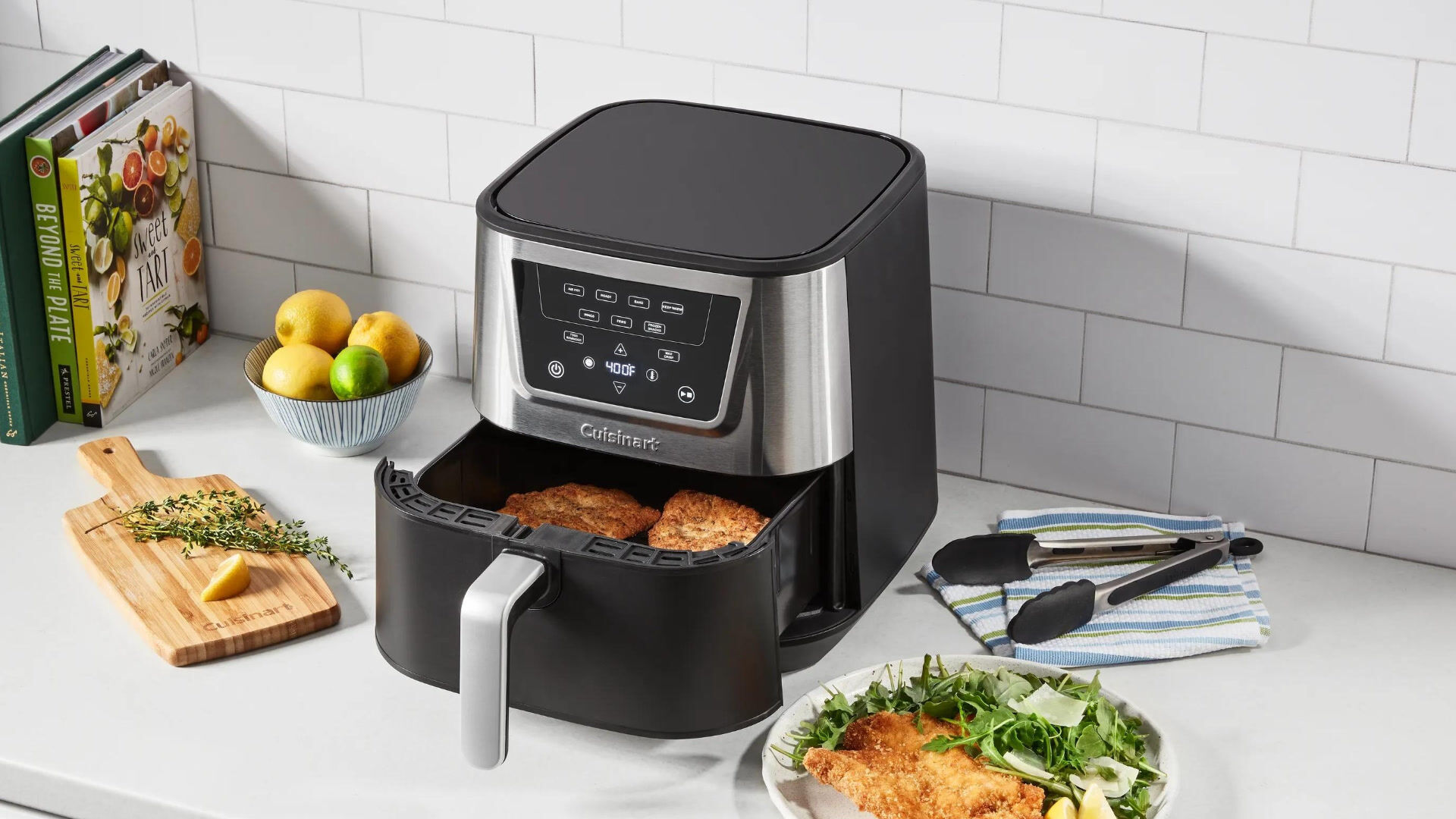 toaster oven air fryer with chicken